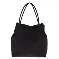 Gucci Shoulder Bag Gg Brown Canvas Leather